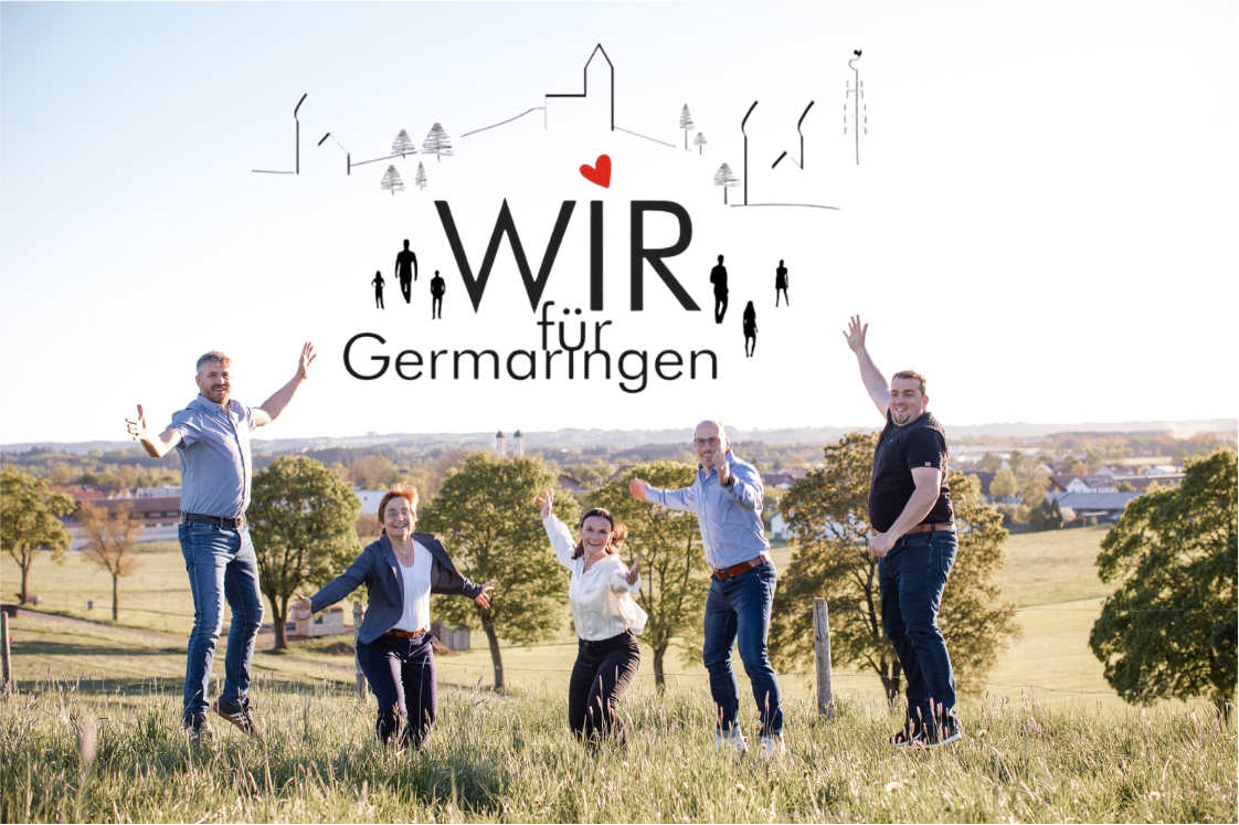 gruppenbild springend mit logo